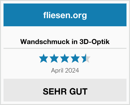 Wandschmuck in 3D-Optik Test