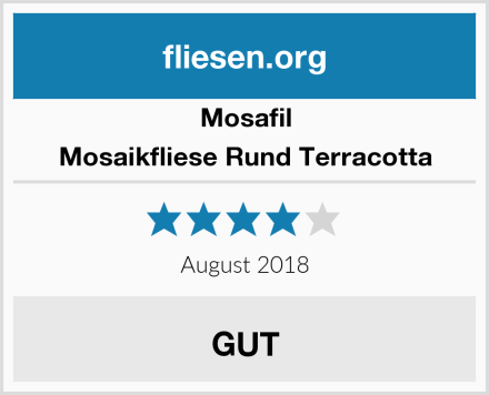 Mosafil Mosaikfliese Rund Terracotta Test