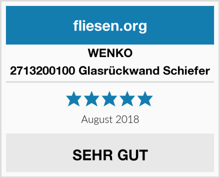 Wenko 2713200100 Glasrückwand Schiefer Test