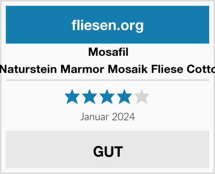 Mosafil Naturstein Marmor Mosaik Fliese Cotto  Test