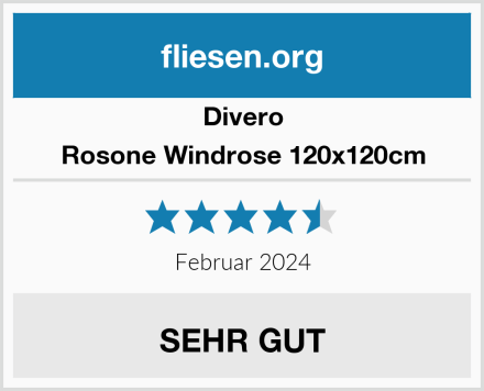 Divero Rosone Windrose 120x120cm  Test