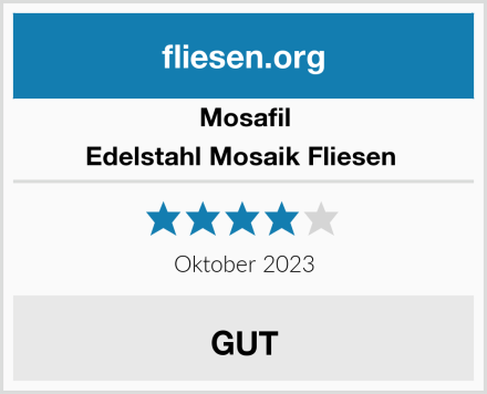 Mosafil Edelstahl Mosaik Fliesen  Test