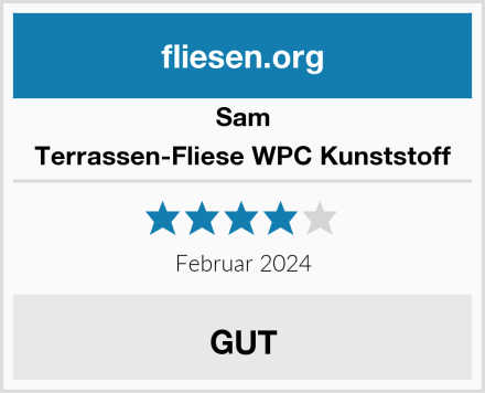 Sam Terrassen-Fliese WPC Kunststoff Test