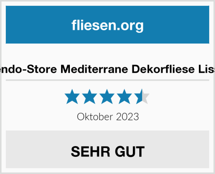 Fliesendo-Store Mediterrane Dekorfliese Lissabon Test