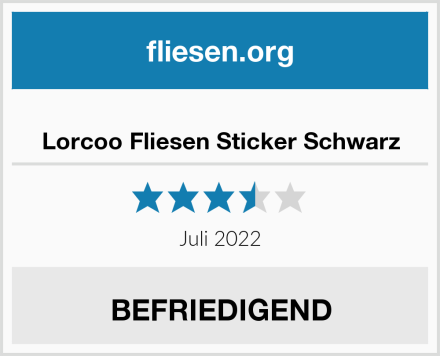  Lorcoo Fliesen Sticker Schwarz Test