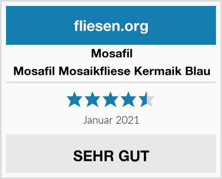 Mosafil Mosafil Mosaikfliese Kermaik Blau Test