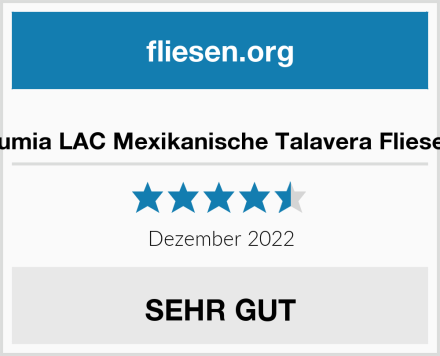 Tumia LAC Mexikanische Talavera Fliesen Test