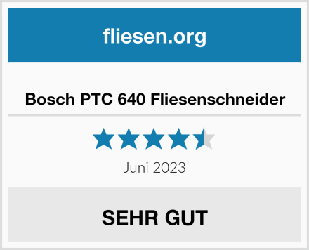  Bosch PTC 640 Fliesenschneider Test
