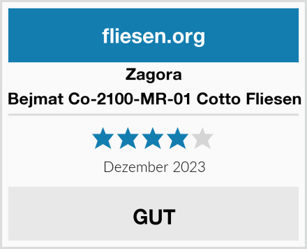 Zagora Bejmat Co-2100-MR-01 Cotto Fliesen Test