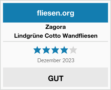 Zagora Lindgrüne Cotto Wandfliesen Test