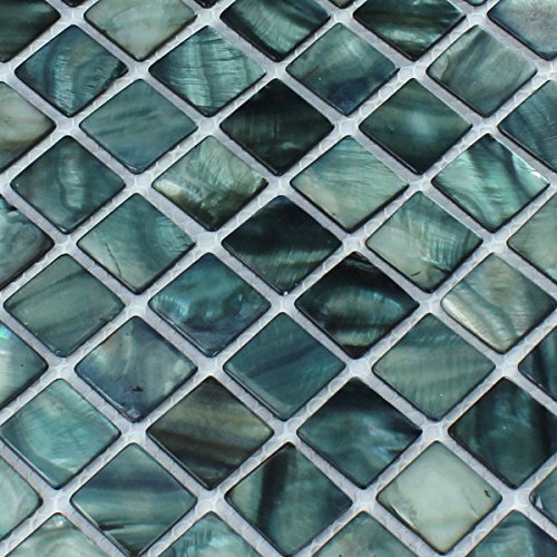 Glasmosaik Mosaik Fliesen Klarglas Perlmutt Metall TG11 effekt 