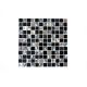 123mosaikfliesen Mosaikfliese schwarz Alu Glas Test