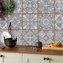 &nbsp; Tile Style Decals 24x Mosaik Wandfliese Aufkleber (T1Grey)