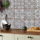 &nbsp; Tile Style Decals 24x Mosaik Wandfliese Aufkleber (T1Grey) Test